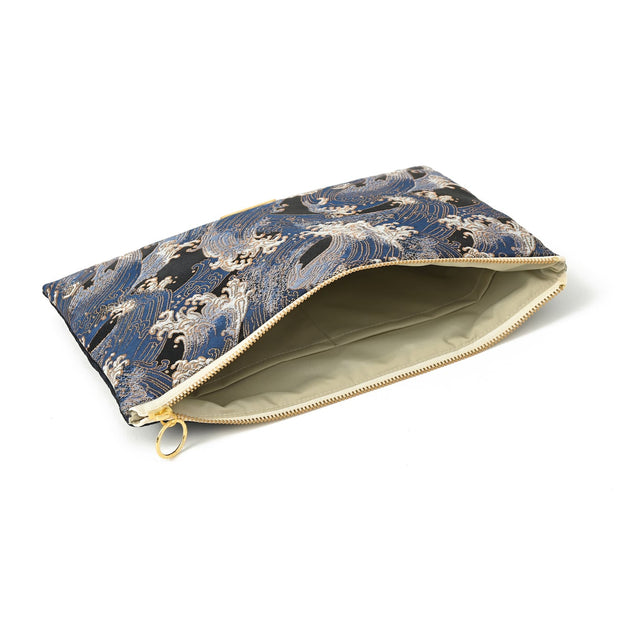 Wave Design Kimono Clutch Bag by Tomorrow, Inc.