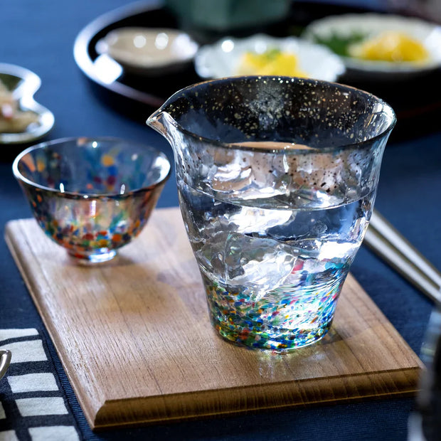 Tsugaru Biidoro Festival Blue Sake Carafe