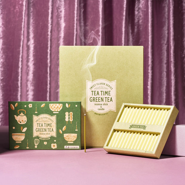 Green Tea Candle and Incense Gift Box