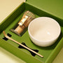 Matcha Tea Ceremony 3-Piece Set: White thumbnail 2