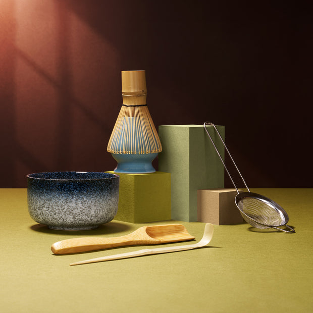 Matcha Tea Ceremony 6-Piece Set: Blue