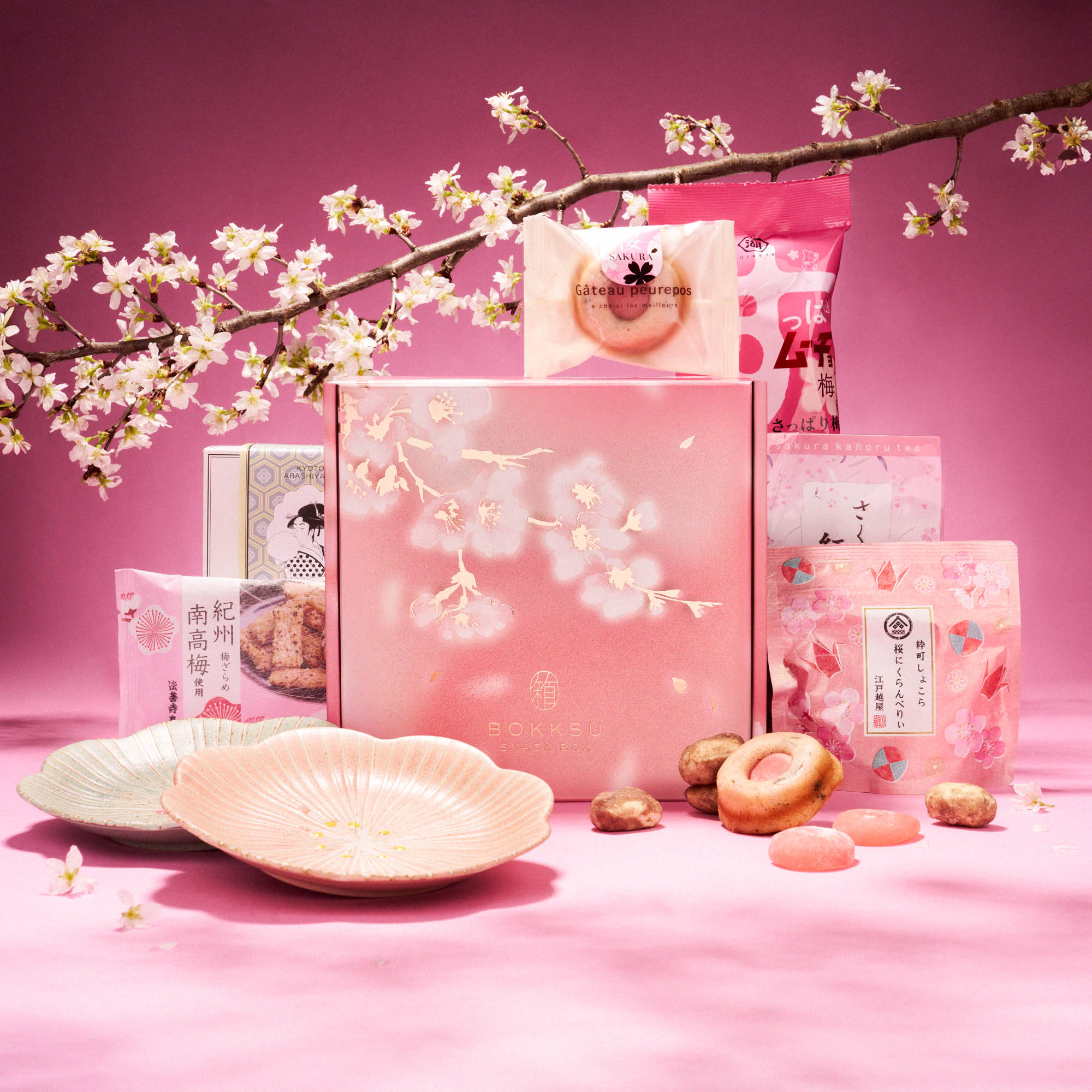 Sakura Tea Time Snack Box