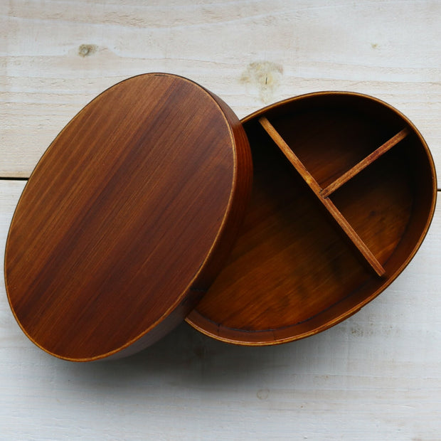 Dark Wood Bento Box and Chopsticks Set