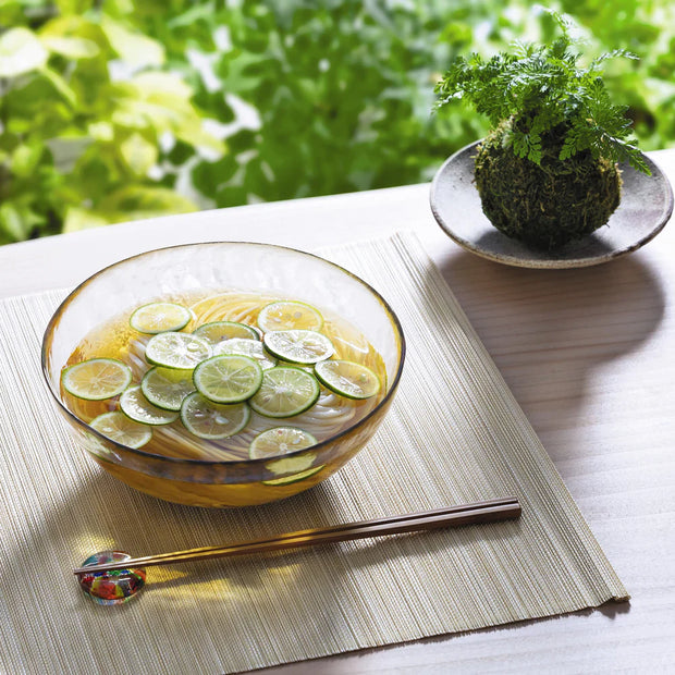 Nebuta Rainbow Glass Bowl