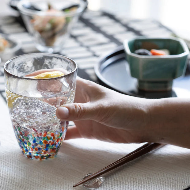 Nebuta Rainbow Glass Tumbler Set