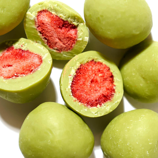 Matcha Chocolate-Covered Strawberry