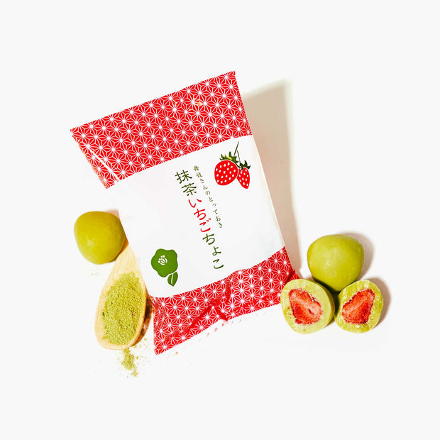 Matcha Chocolate-Covered Strawberry