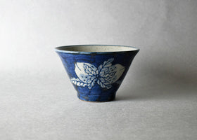 Hasami Ware Painted Peach Bowl