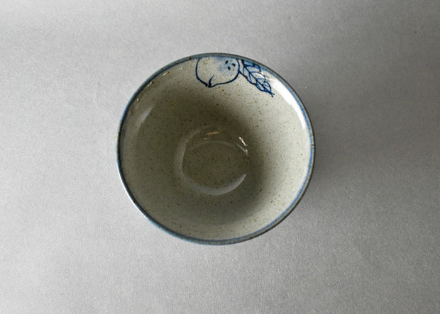 Hasami Ware Painted Peach Bowl