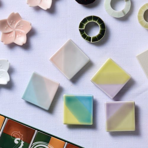 Rainbow Glaze Chopstick Rest Set