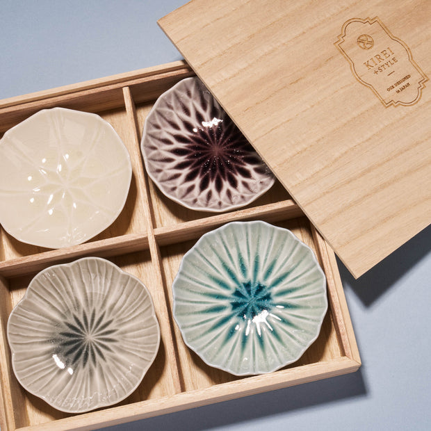 Kaiseki Four-Color Small Bowl Set