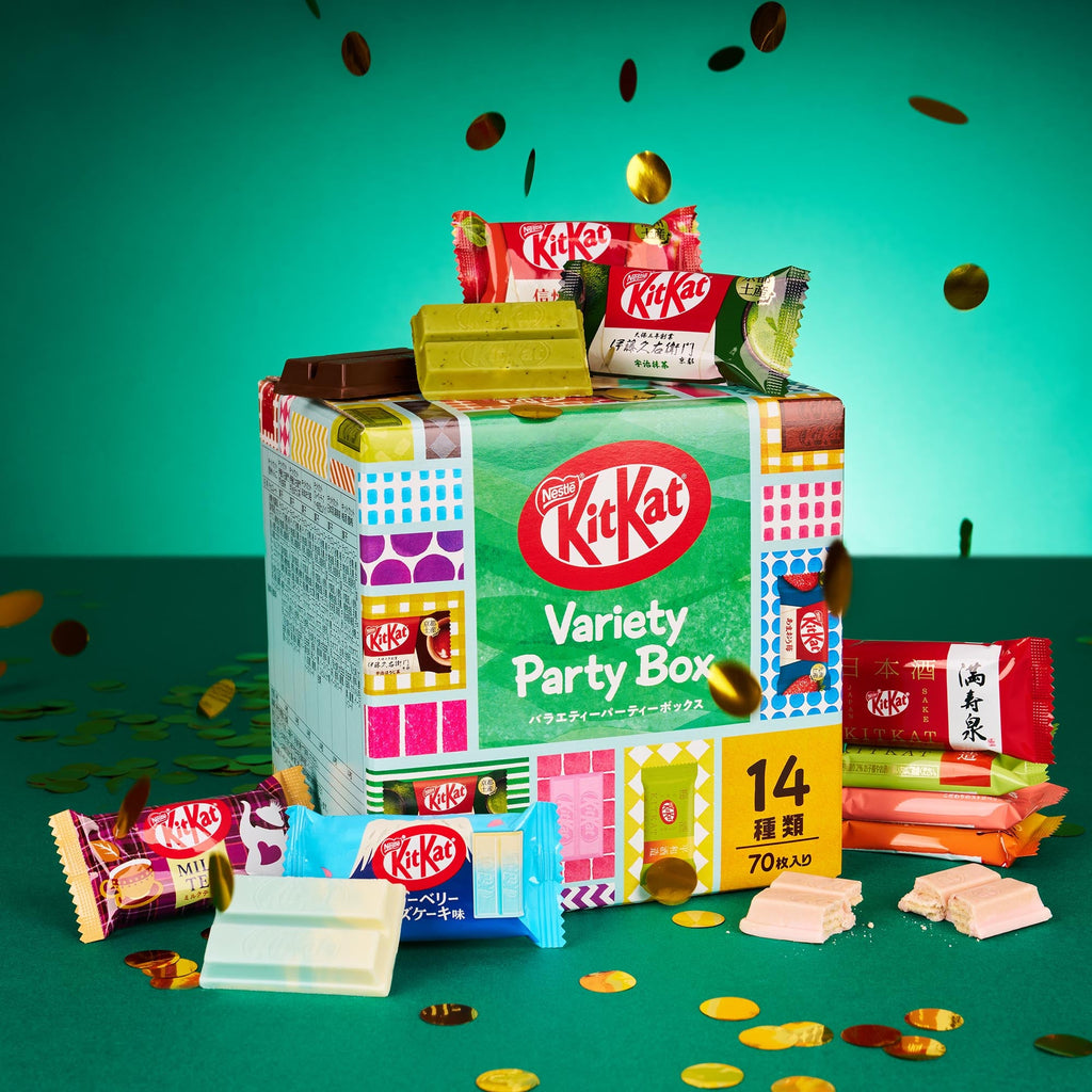 Japanese Kit Kat: Variety Party Box 2026 (70 Pieces, 14 Flavors)