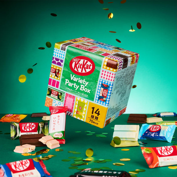 Japanese Kit Kat: Variety Party Box 2025 (70 Pieces, 14 Flavors)