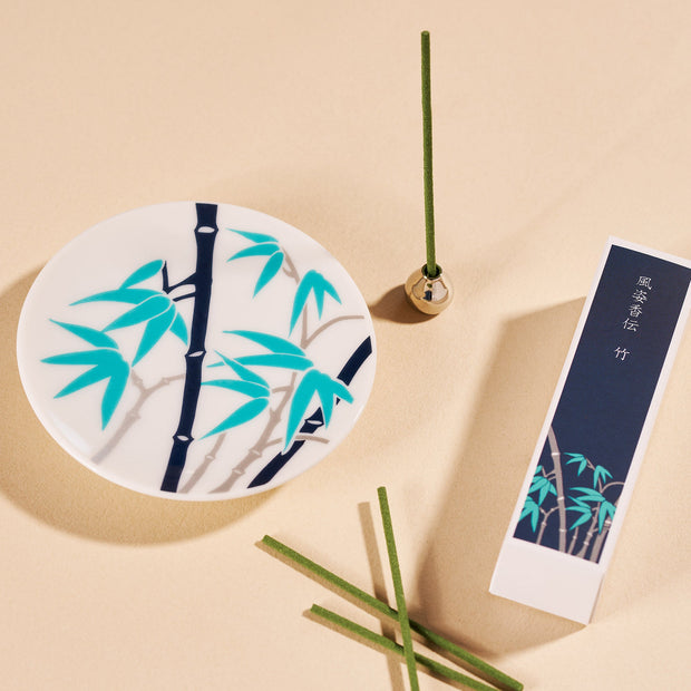 Bamboo Incense and Stand Set