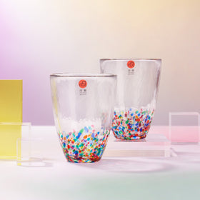 Nebuta Rainbow Glass Tumbler Set