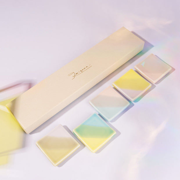 Rainbow Glaze Chopstick Rest Set