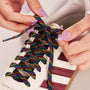 Rainbow String Kumihimo Shoelaces thumbnail 2