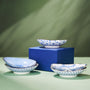 Japanese Blue Minoyaki Mini Plate Set (5 Plates) thumbnail 1