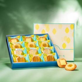 Lemon Russian Cake Cookie Set (12 Pieces, 4 Flavors)
