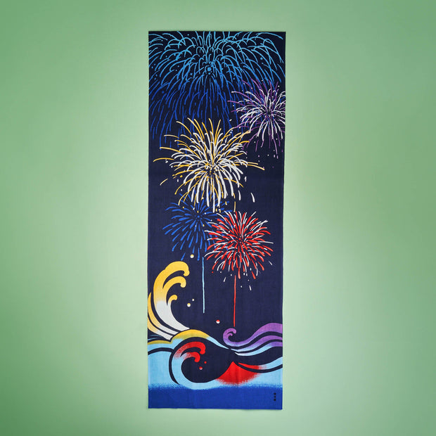 Summer Fireworks Tenugui Cloth