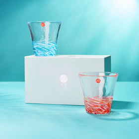 Tsugaru Biidoro Wind and Flame Glass Pair