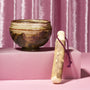 Ceramic &amp; Wood Mortar and Pestle Set thumbnail 1