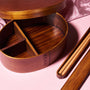 Dark Wood Bento Box and Chopsticks Set thumbnail 2