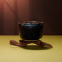 Minoyaki Ware Matcha Bowl: Deep Black thumbnail 1