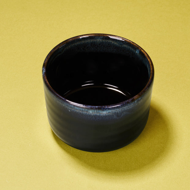 Minoyaki Ware Matcha Bowl: Deep Black