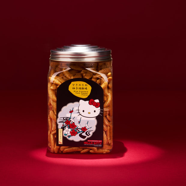 Hello Kitty Savory Rice Cracker Set (3 Bottles, 3 Flavors)