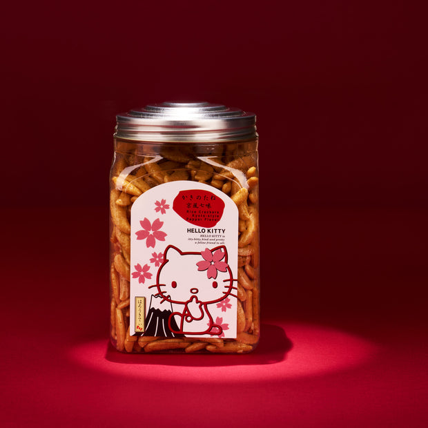 Hello Kitty Savory Rice Cracker Set (3 Bottles, 3 Flavors)