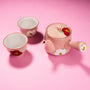 Hand-painted Tsubaki Flower Tea Gift Set thumbnail 2