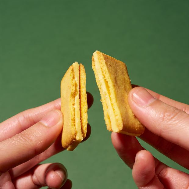 Hokkaido Pumpkin Langue De Chat Sandwich Cookies (8 Pieces)