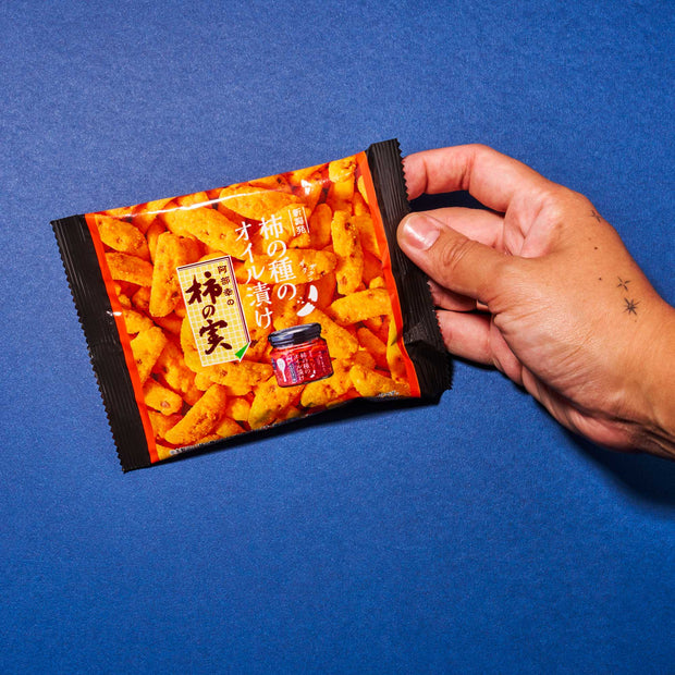 Kaki no Mi Rice Crackers: Chili Garlic Oil flavor (6 Packs)