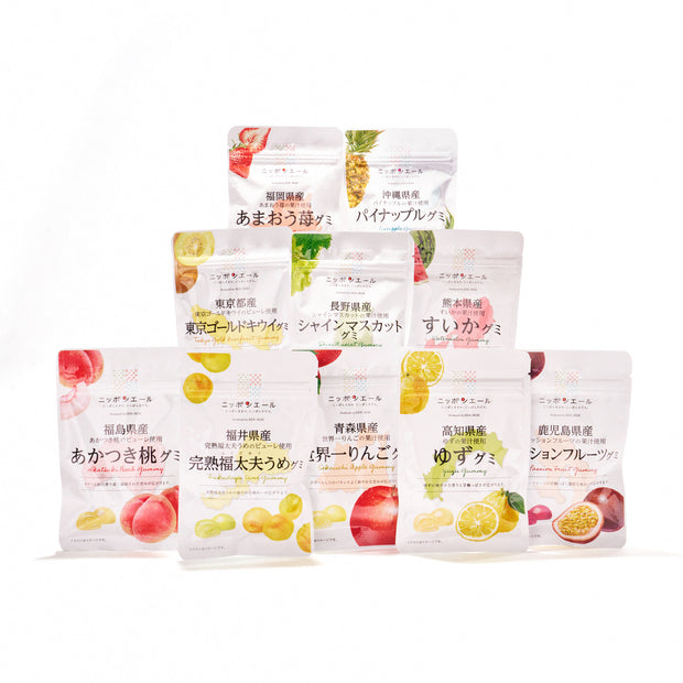 Japanese Assorted Fruits Gummy Set