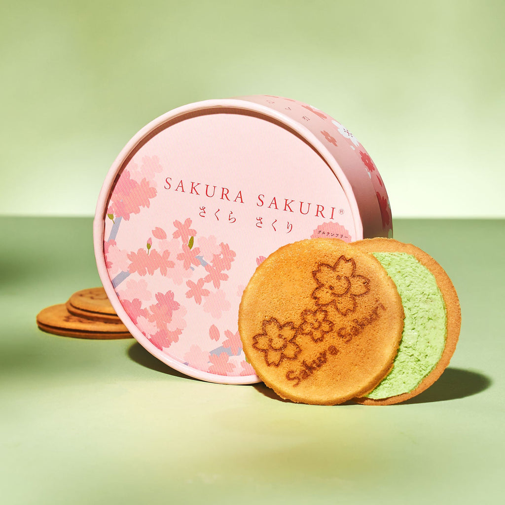 Gluten-Free Sakura Matcha Gaufrettes (5 Pieces) | Bokksu Boutique