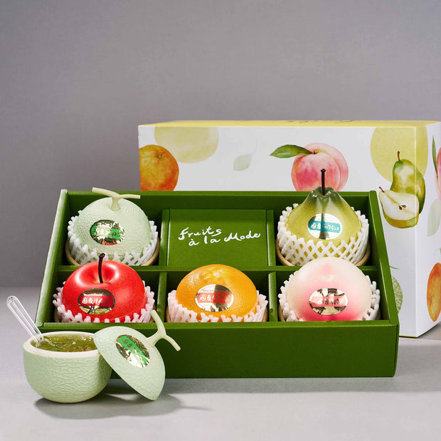 Premium Fruits a La Mode Jelly Gift Box (5 Pieces, 5 Flavors)