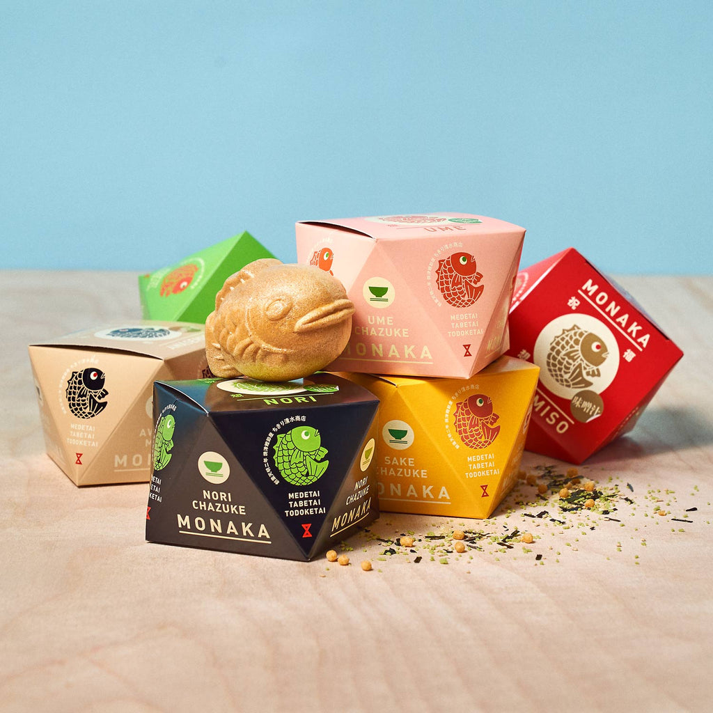 ☆mochiko TSUYAKAO α 40g 2個 Tai Monaka Miso Soup and Chazuke Soup Set (6 Pieces, 6 Flavors)