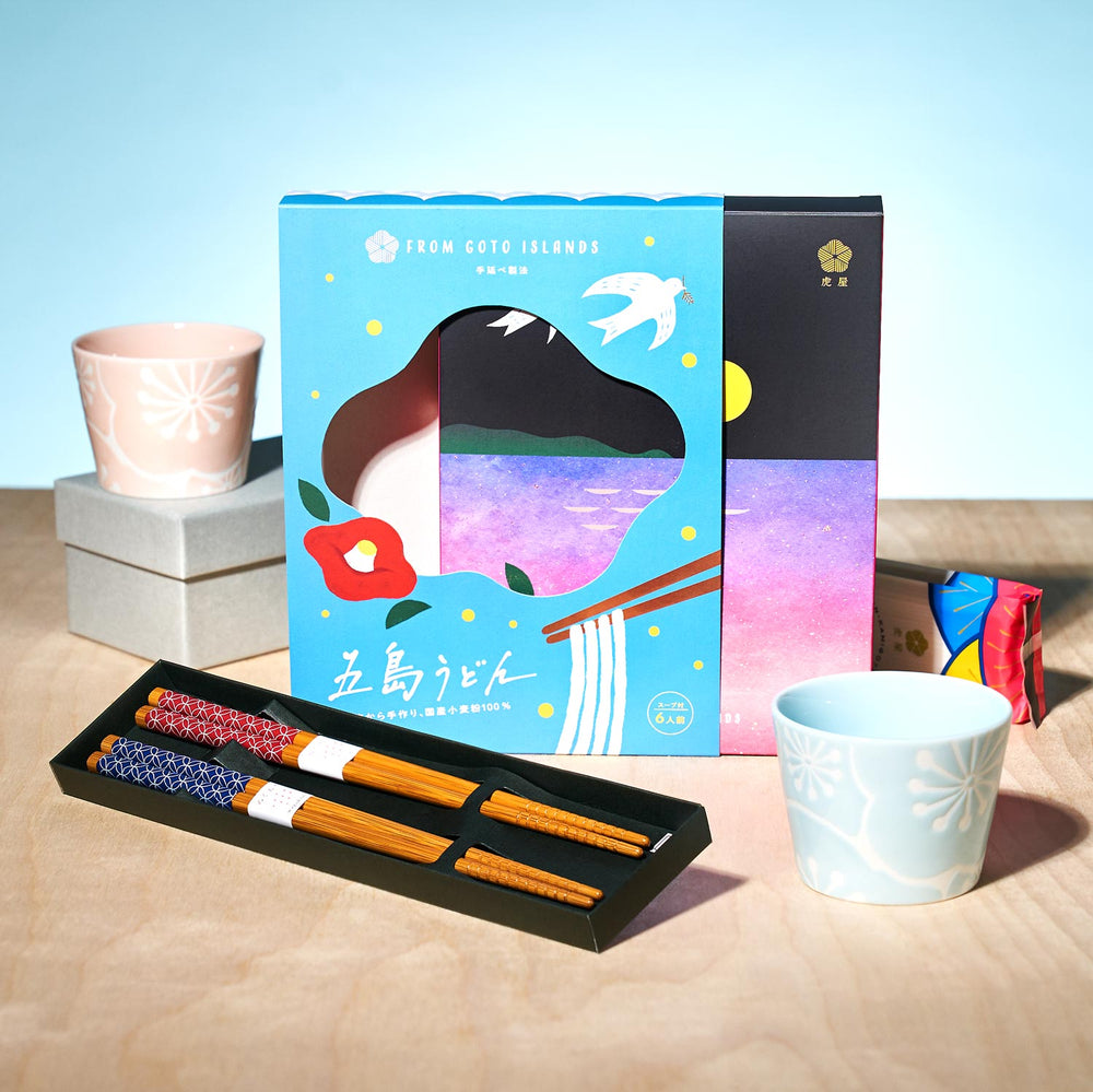 </span>Goto Udon Noodle Gift, Udon Cup and Chopsticks Set<span data-color=