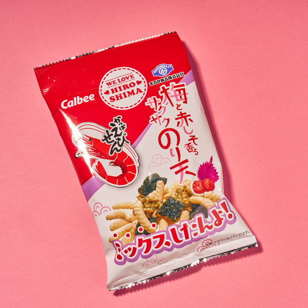 Seaweed Tempura and Shrimp Chips Mix: Plum + Red Shiso (1 Bag)