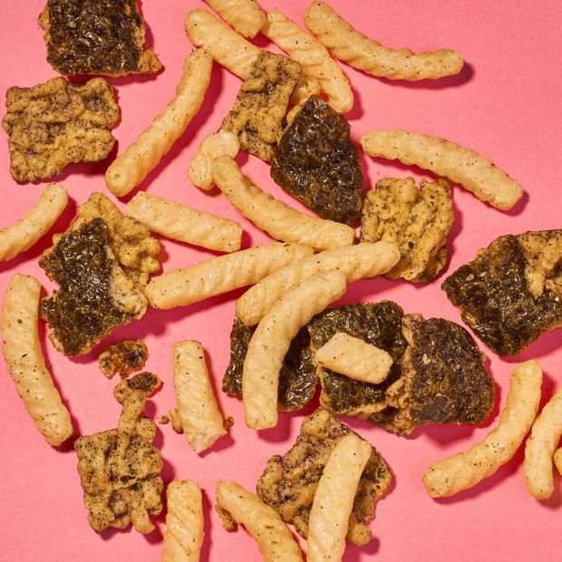 Seaweed Tempura and Shrimp Chips Mix: Plum + Red Shiso (1 Bag)