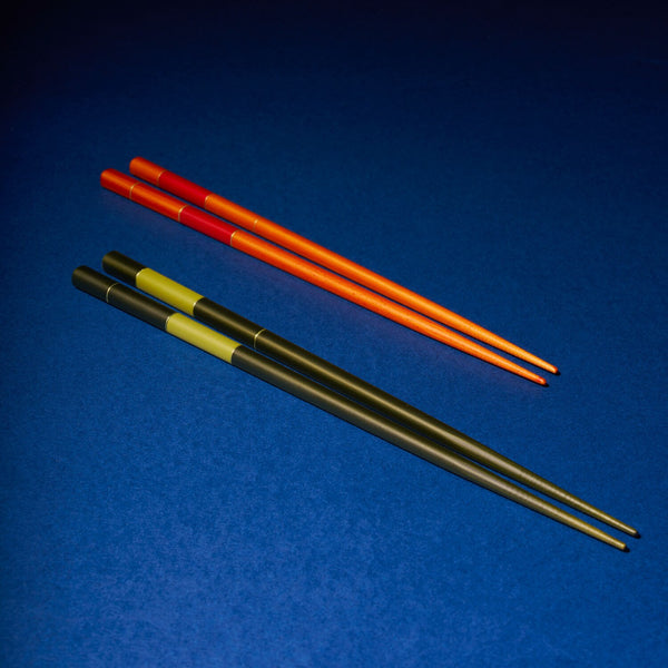 Koizome Chopsticks Green and Red