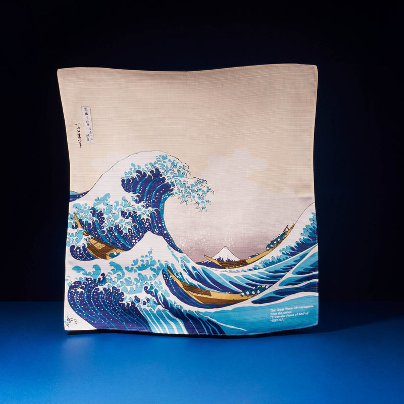Ukiyoe Furoshiki Mt.Fuji and Wave