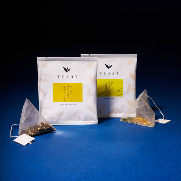 TEAET Oolong Black Ginger Tea and Flavored Green Tea Osumi Yuzu