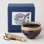 Ceramic &amp; Wood Mortar and Pestle Set thumbnail 3